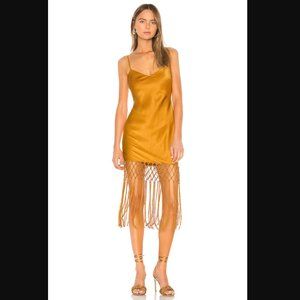 Camila Coelho Chloe Dress Gold Size Small